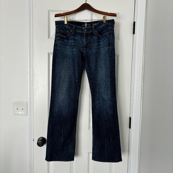 7 For All Mankind Bootcut Women's Denim Jeans in Dark Wash Size 31 - Picture 7 of 8